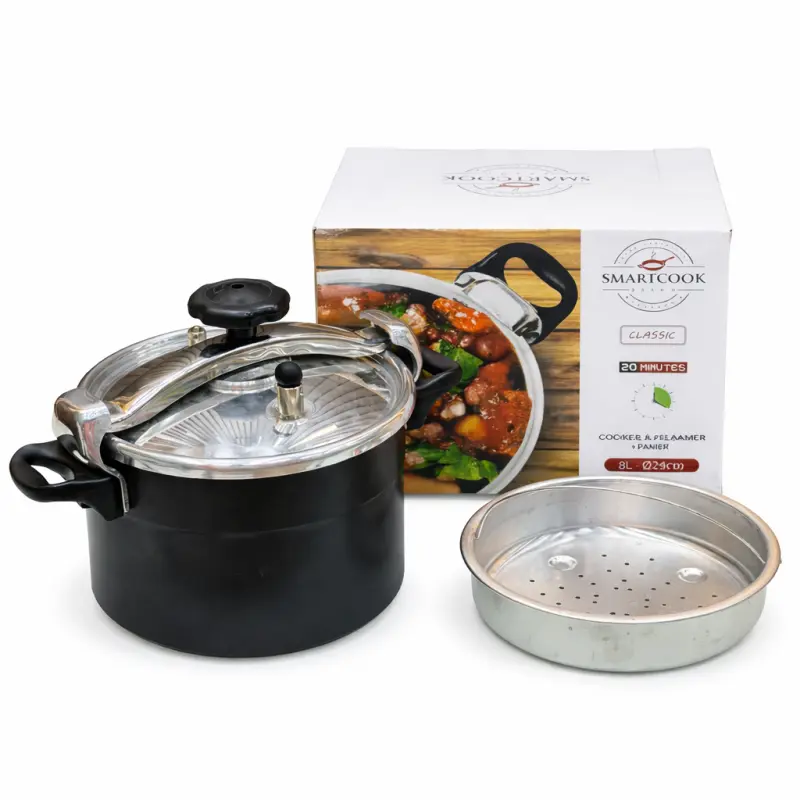 AUTOCUISEUR ALU 8L 24CM NOIR 38543