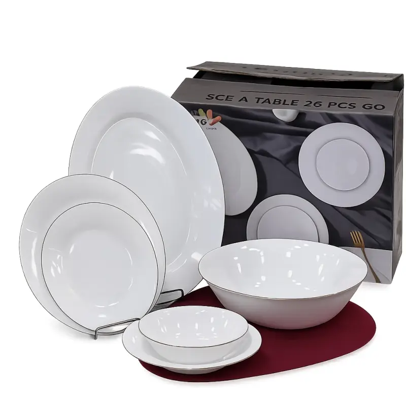 Servic a table 26 pcs alsie blanc NO.A066012